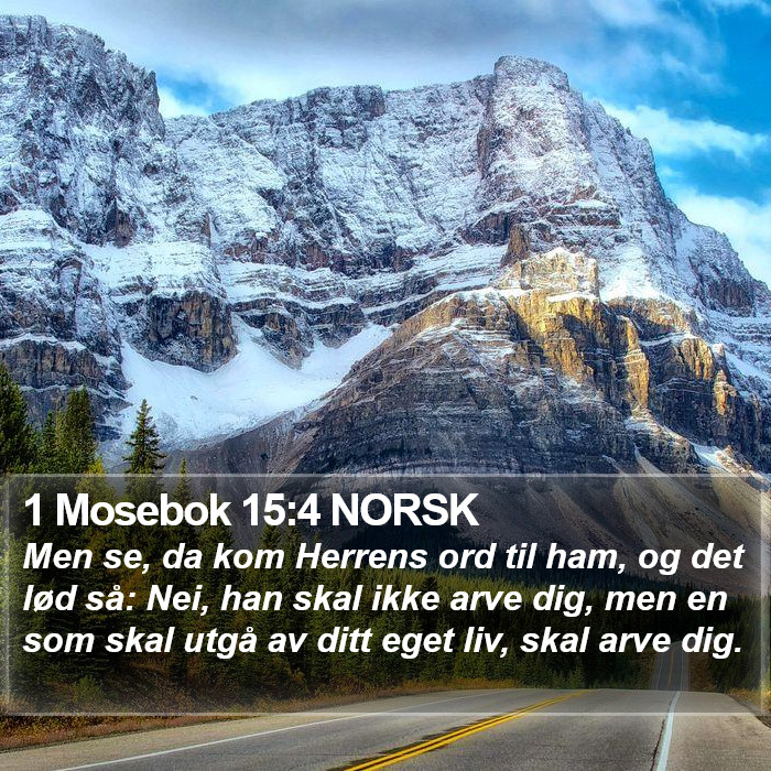 1 Mosebok 15:4 NORSK Bible Study