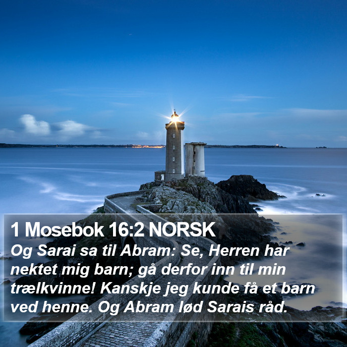 1 Mosebok 16:2 NORSK Bible Study