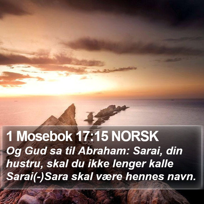 1 Mosebok 17:15 NORSK Bible Study