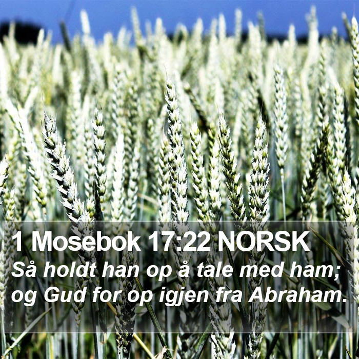 1 Mosebok 17:22 NORSK Bible Study