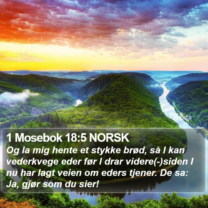 1 Mosebok 18:5 NORSK Bible Study