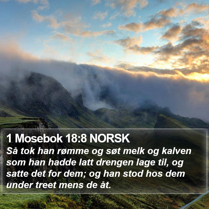 1 Mosebok 18:8 NORSK Bible Study