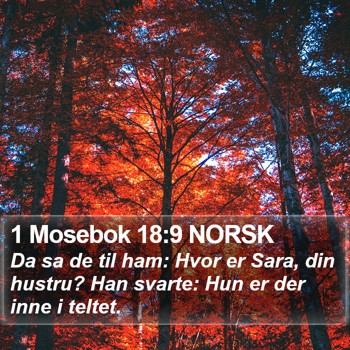 1 Mosebok 18:9 NORSK Bible Study