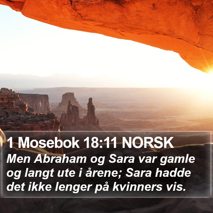 1 Mosebok 18:11 NORSK Bible Study