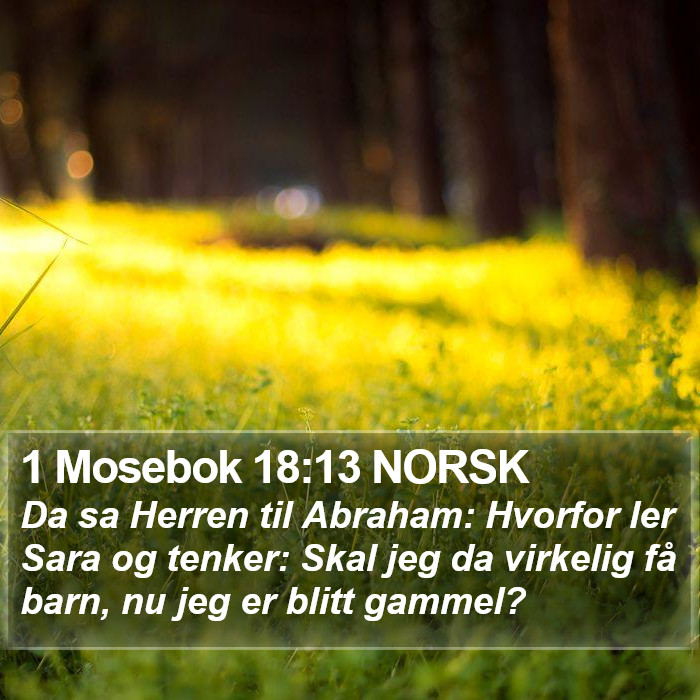 1 Mosebok 18:13 NORSK Bible Study