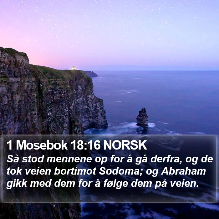 1 Mosebok 18:16 NORSK Bible Study