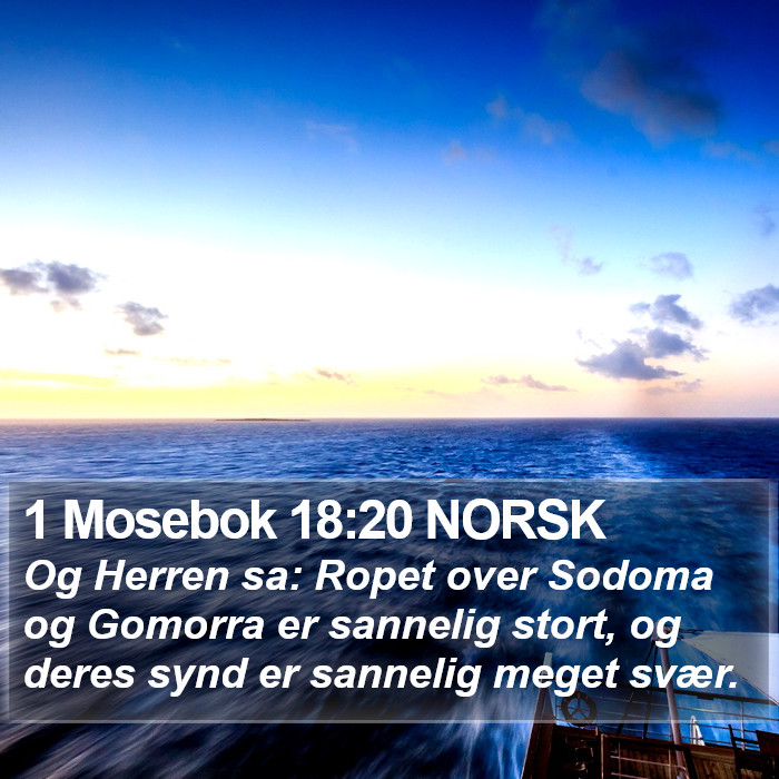 1 Mosebok 18:20 NORSK Bible Study