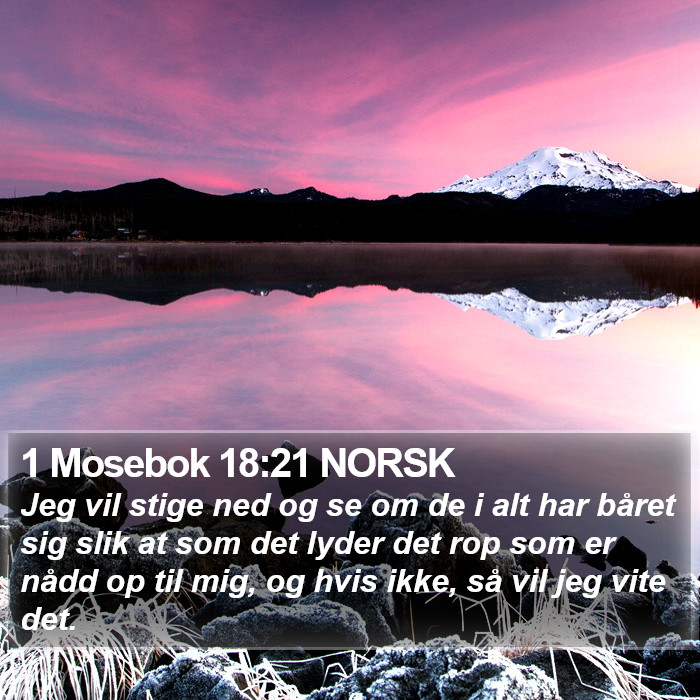 1 Mosebok 18:21 NORSK Bible Study