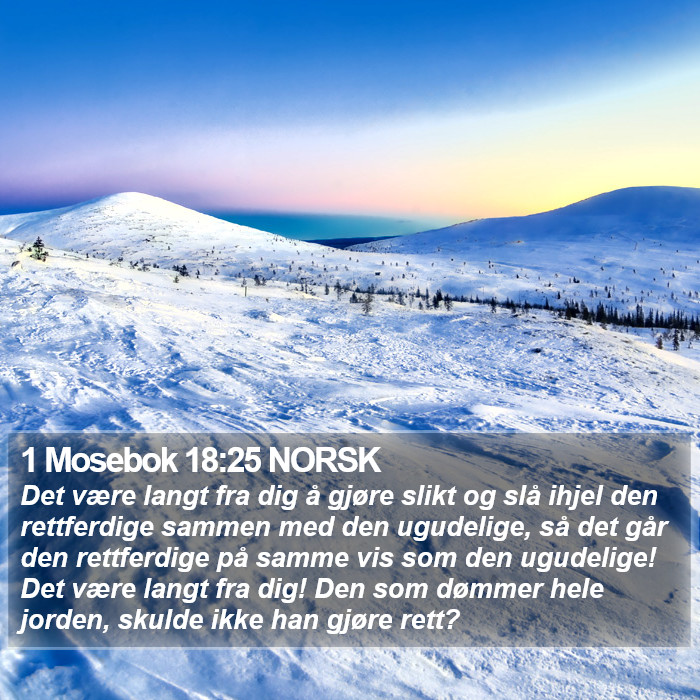 1 Mosebok 18:25 NORSK Bible Study