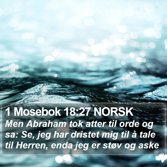 1 Mosebok 18:27 NORSK Bible Study