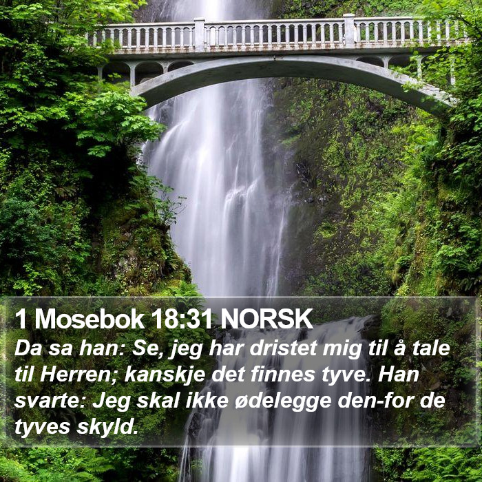 1 Mosebok 18:31 NORSK Bible Study