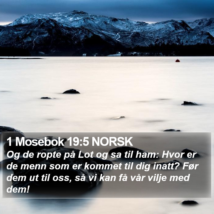 1 Mosebok 19:5 NORSK Bible Study