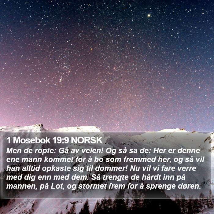 1 Mosebok 19:9 NORSK Bible Study