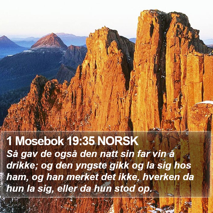 1 Mosebok 19:35 NORSK Bible Study