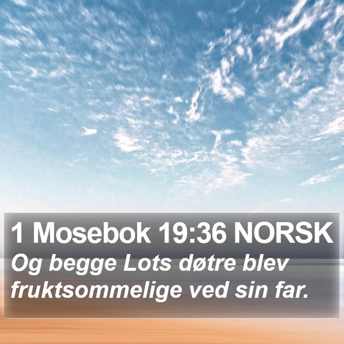 1 Mosebok 19:36 NORSK Bible Study