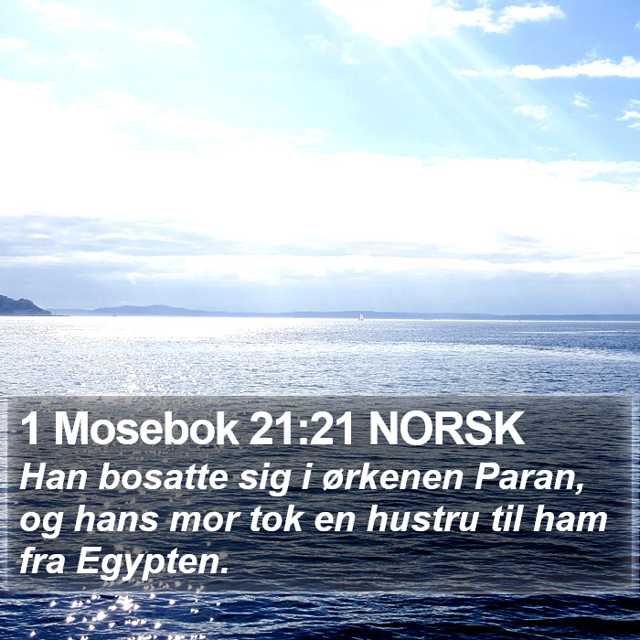 1 Mosebok 21:21 NORSK Bible Study