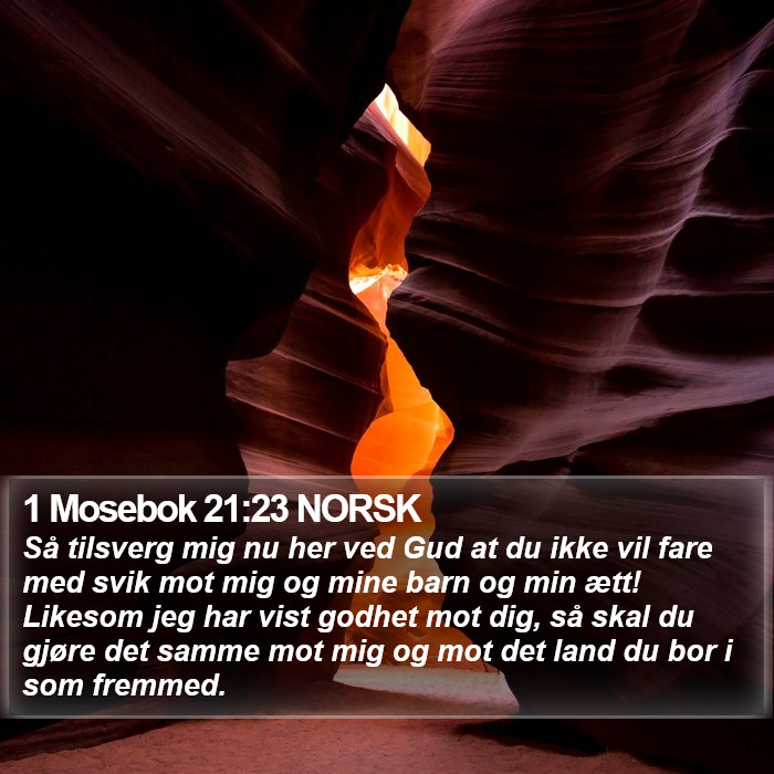 1 Mosebok 21:23 NORSK Bible Study