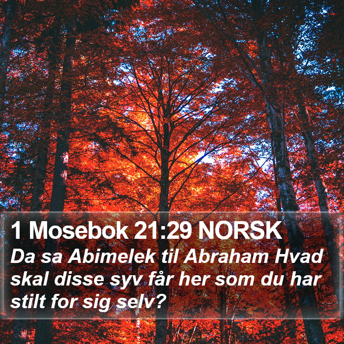 1 Mosebok 21:29 NORSK Bible Study