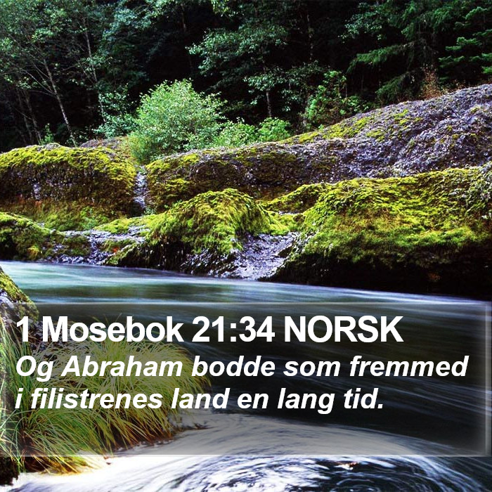 1 Mosebok 21:34 NORSK Bible Study