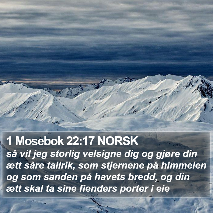 1 Mosebok 22:17 NORSK Bible Study