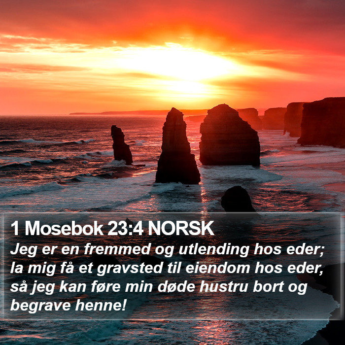 1 Mosebok 23:4 NORSK Bible Study