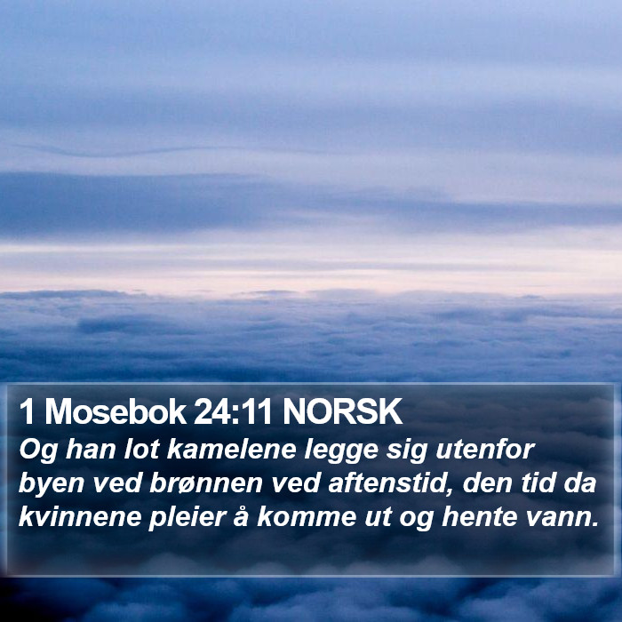 1 Mosebok 24:11 NORSK Bible Study