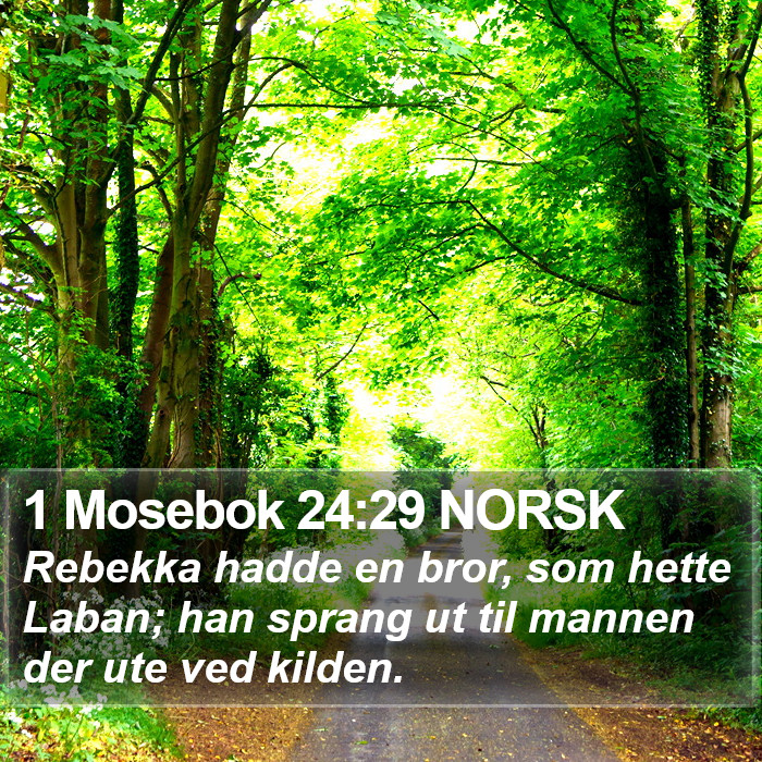 1 Mosebok 24:29 NORSK Bible Study