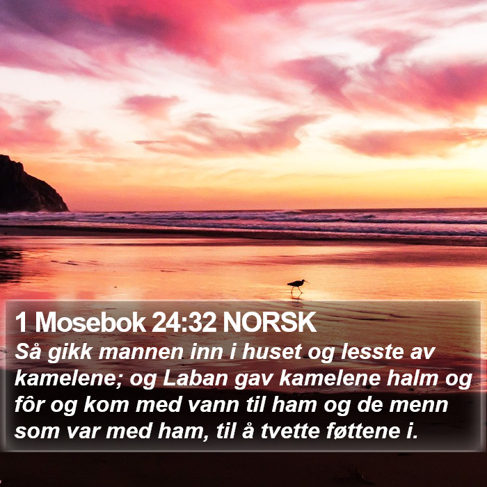 1 Mosebok 24:32 NORSK Bible Study