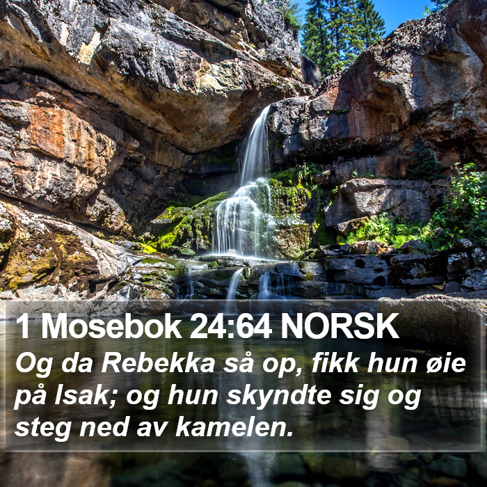 1 Mosebok 24:64 NORSK Bible Study