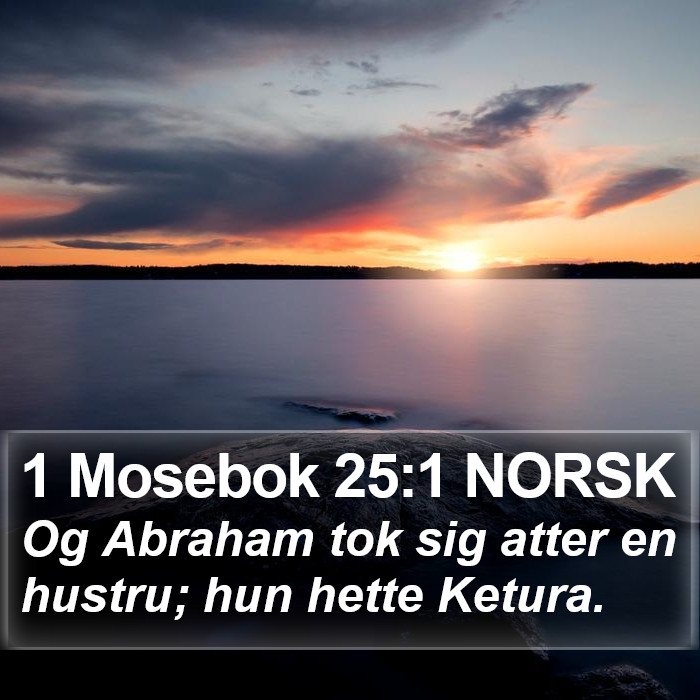 1 Mosebok 25:1 NORSK Bible Study