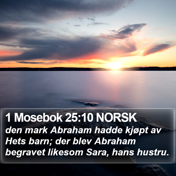 1 Mosebok 25:10 NORSK Bible Study