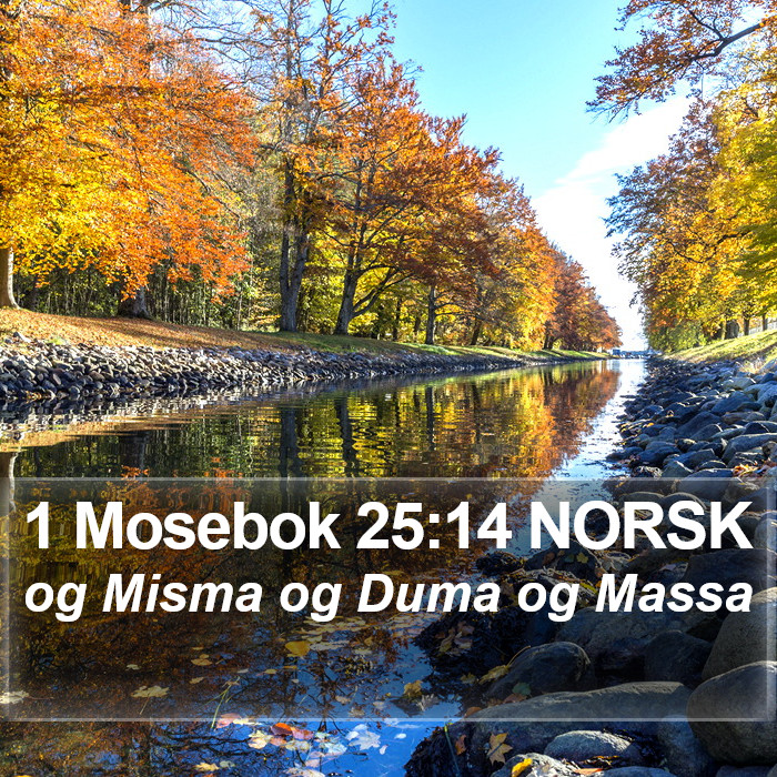 1 Mosebok 25:14 NORSK Bible Study