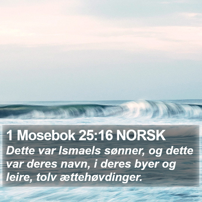 1 Mosebok 25:16 NORSK Bible Study