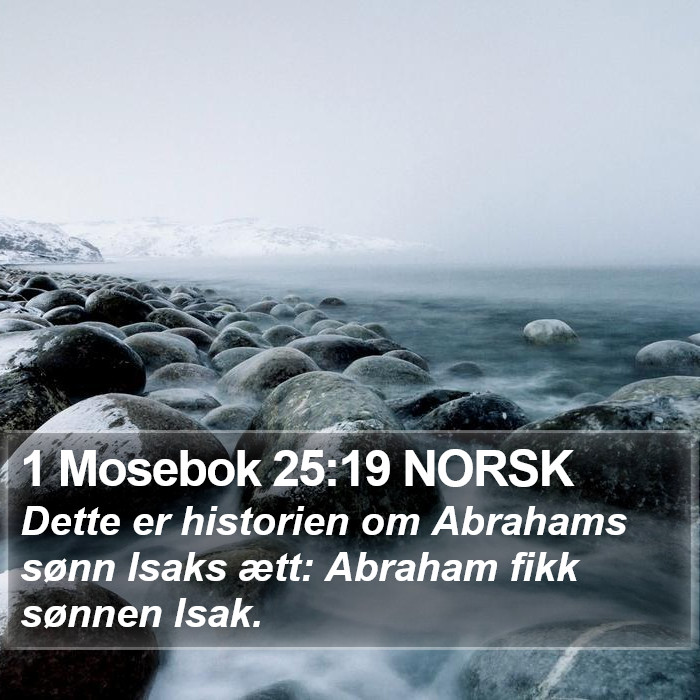 1 Mosebok 25:19 NORSK Bible Study