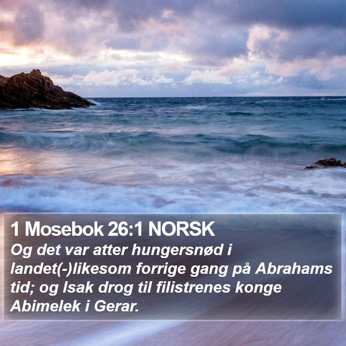 1 Mosebok 26:1 NORSK Bible Study