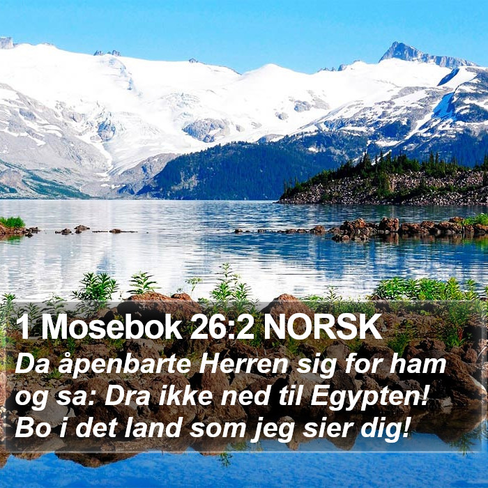 1 Mosebok 26:2 NORSK Bible Study