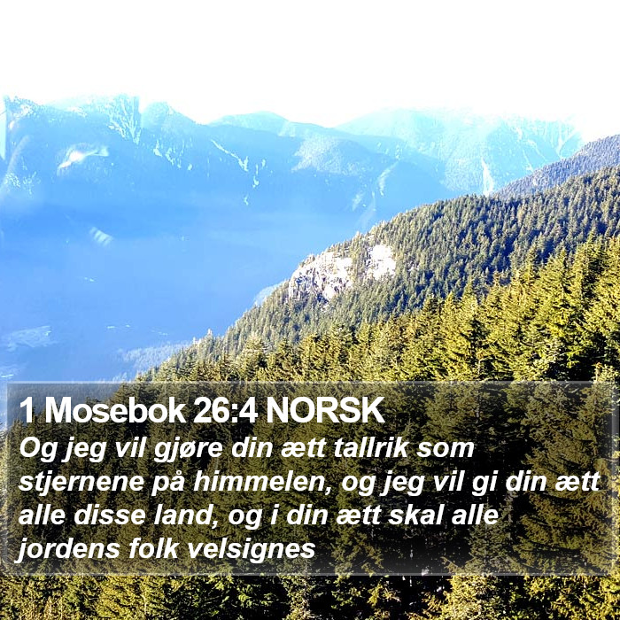 1 Mosebok 26:4 NORSK Bible Study