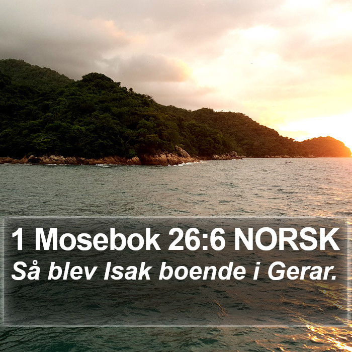 1 Mosebok 26:6 NORSK Bible Study