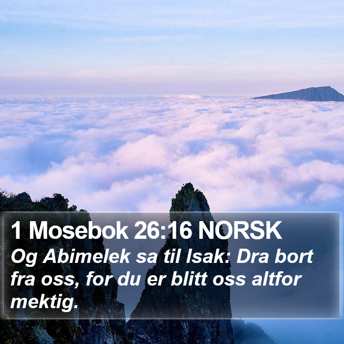 1 Mosebok 26:16 NORSK Bible Study