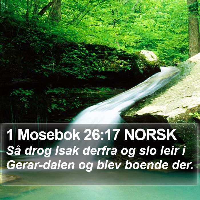 1 Mosebok 26:17 NORSK Bible Study