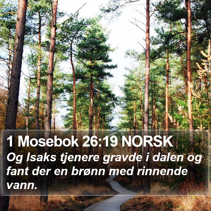 1 Mosebok 26:19 NORSK Bible Study