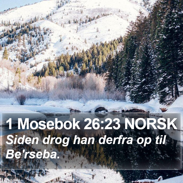 1 Mosebok 26:23 NORSK Bible Study