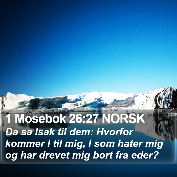 1 Mosebok 26:27 NORSK Bible Study