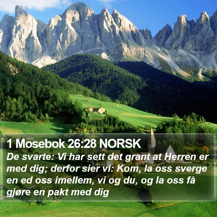 1 Mosebok 26:28 NORSK Bible Study