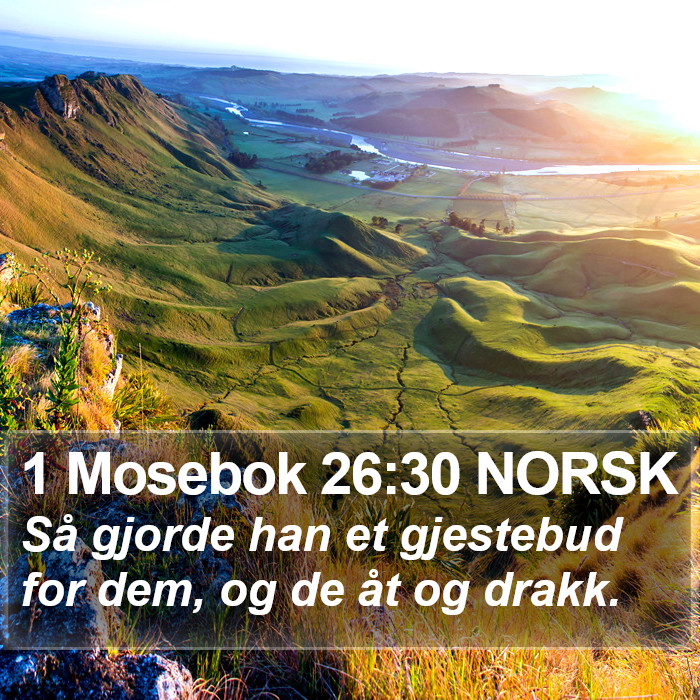 1 Mosebok 26:30 NORSK Bible Study