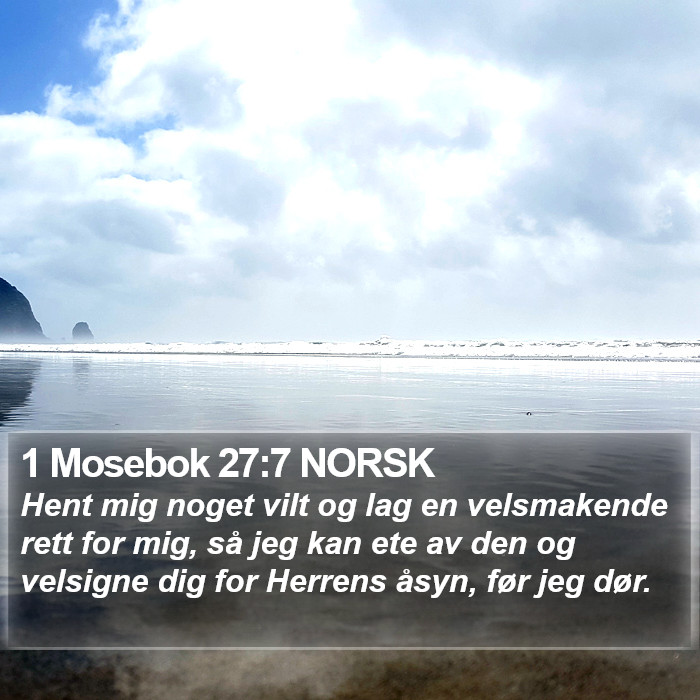 1 Mosebok 27:7 NORSK Bible Study