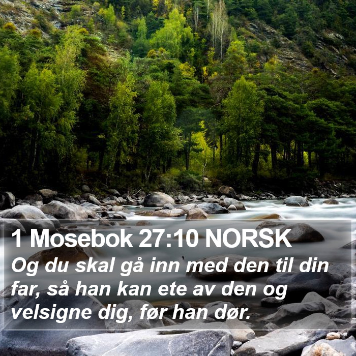 1 Mosebok 27:10 NORSK Bible Study