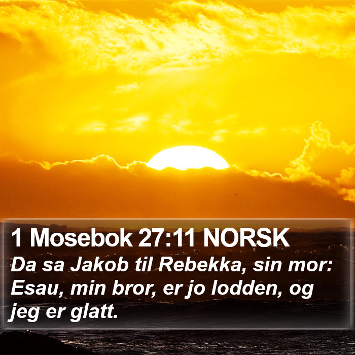 1 Mosebok 27:11 NORSK Bible Study