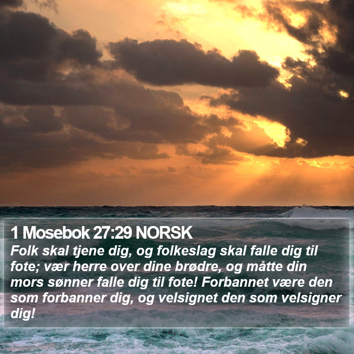 1 Mosebok 27:29 NORSK Bible Study