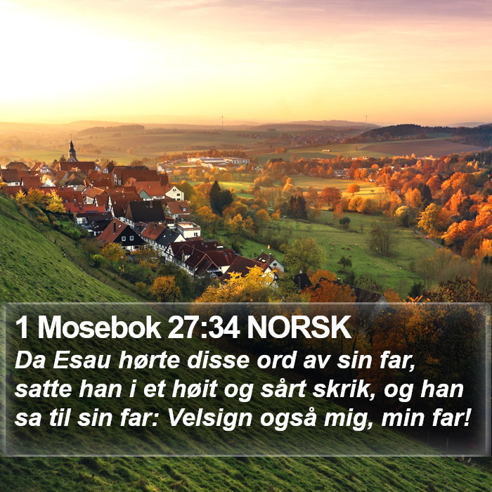 1 Mosebok 27:34 NORSK Bible Study